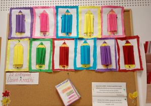 Praca plastyczna wykonana przez dzieci z grupy Biedronek